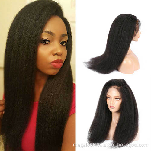 Newest Products 360 Lace Frontal Closure Kinky Straight 9A Grade Chart Hair Yaki Human Extensions Natural Lace Wig